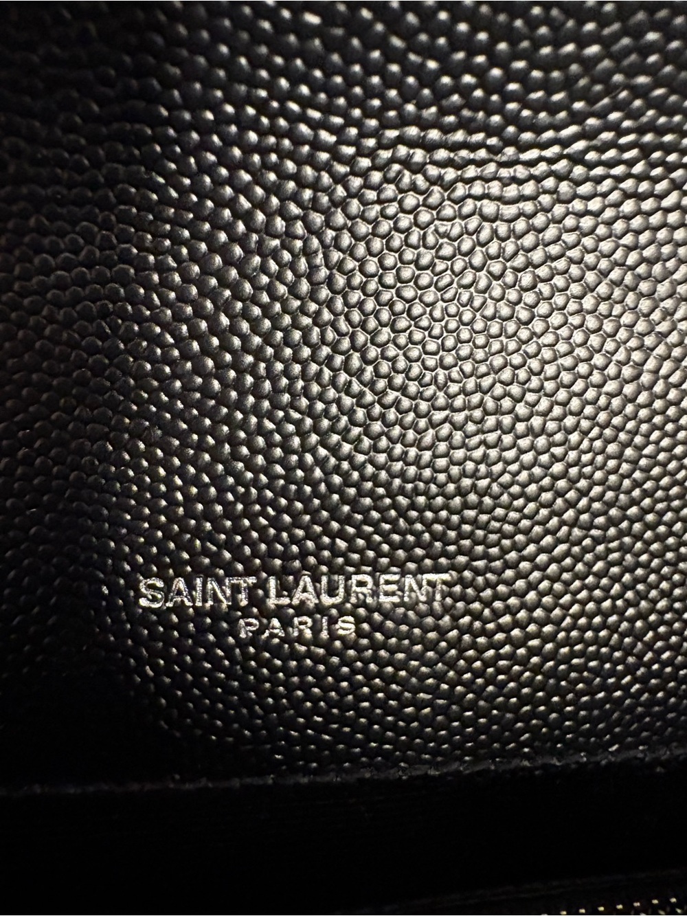 Saint Laurent Black Quilted Chevron and Diamond Envelope Shoulder Bag - Picture 10 of 15
